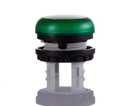Eaton Green Pilot Light Head, 22.5 mm Cutout M22 Series