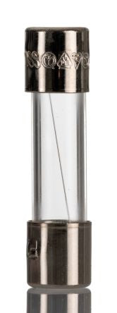 Eaton 4A F Glass Cartridge Fuse, 5 x 20 mm