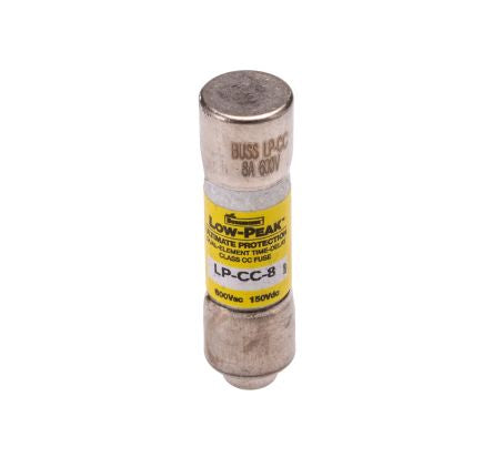 Eaton 8A T Melamine Cartridge Fuse, 10 x 38 mm