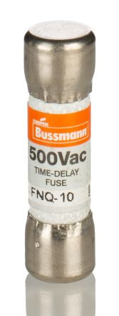 Eaton 10A T Fibreglass Cartridge Fuse, 10 x 38 mm