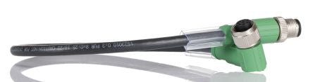 Phoenix Contact Male 8 way M12 to Female 8 way M12 Sensor Actuator Cable, 300 mm