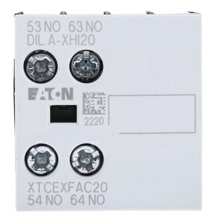 Eaton DILM Auxiliary Contact, 3-Pole, 1.5 A 24V, 2 NO, 500V