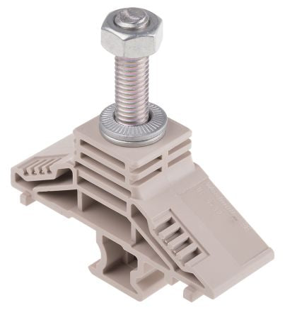 Weidmüller 1319060000 WF 8/32 Series Feed Through Terminal Block Dark Beige, 50mm², 1-Level, Screw