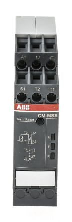 ABB Monitoring Relay, SPDT, DIN Rail, 24 V dc 24V ac, 240 V ac
