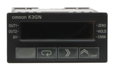 Omron K3GN 7 Segment LCD Digital Panel Multifunction Meter for Pulse, Current, Voltage, 22.2 mm x 45 mm