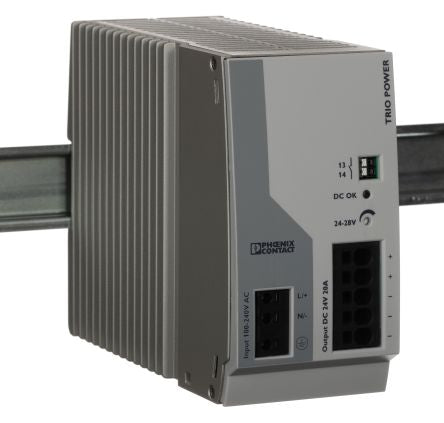 Phoenix Contact TRIO POWER Switched Mode DIN Rail Power Supply 264V ac AC Input 28V dc, 20 A Output DC 480 W
