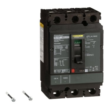 Circuit breaker, PowerPacT H, 125A, 3 pole, 600VAC, 14kA, lugs, thermal magnetic, 80%, shunt (Circuit breaker PowerPacT H) is a Schneider Electric product. Designed for reliable performance and long service life. Available across Iraq — contact us for pricing and delivery options.
