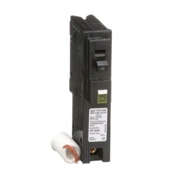 Mini circuit breaker, Homeline, 15A, 1 pole, 120VAC, 10kA AIR, combo arc fault, pigtail neutral, plug in, UL (Mini circuit breaker Homeline) is a Schneider Electric product. Designed for reliable performance and long service life. Available across Iraq — contact us for pricing and delivery options.