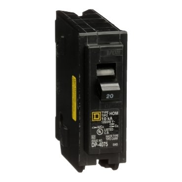 Mini circuit breaker, Homeline, 20A, 1 pole, 120/240VAC, 10kA AIR, high magnetic, plug in, UL (Mini circuit breaker Homeline) is a Schneider Electric product. Designed for reliable performance and long service life. Available across Iraq — contact us for pricing and delivery options.