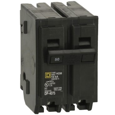 Mini circuit breaker, Homeline, 50A, 2 pole, 120/240VAC, 10kA AIR, standard type, plug in, UL (Mini circuit breaker Homeline) is a Schneider Electric product. Designed for reliable performance and long service life. Available across Iraq — contact us for pricing and delivery options.