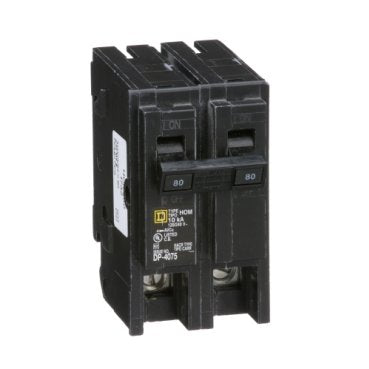 Mini circuit breaker, Homeline, 80A, 2 pole, 120/240VAC, 10kA AIR, standard type, plug in, UL (Mini circuit breaker Homeline) is a Schneider Electric product. Designed for reliable performance and long service life. Available across Iraq — contact us for pricing and delivery options.