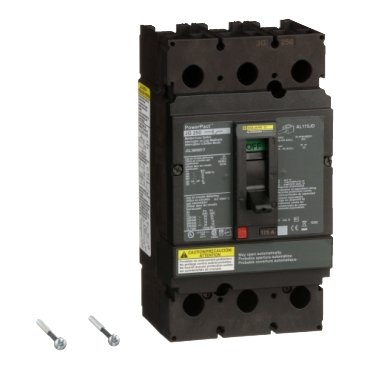 Automatic switch, PowerPacT J, 175A, 3 pole, 600VAC, 18kA, lugs, magnetic (Automatic switch PowerPacT J) is a Schneider Electric product. Designed for reliable performance and long service life. Available across Iraq — contact us for pricing and delivery options.