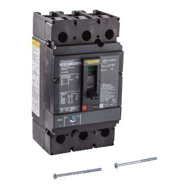 Circuit breaker, PowerPacT J, 225A, 3 pole, 600VAC, 18kA, lugs, thermal magnetic, 100% (Circuit breaker PowerPacT J) is a Schneider Electric product. Designed for reliable performance and long service life. Available across Iraq — contact us for pricing and delivery options.