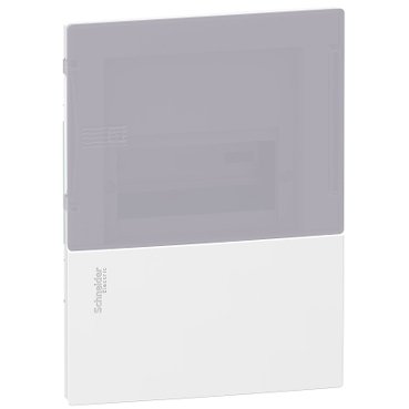 Enclosure, Resi9 MP, flush mounting, 1 row of 6 modules, IP40, translucid door, 1 earth + 1 neutral terminal blocks (Enclosure Resi9 MP) is a Schneider Electric product. Designed for reliable performance and long service life. Available across Iraq — contact us for pricing and delivery options.