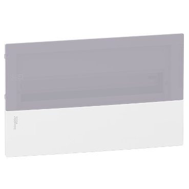 Enclosure, Resi9 MP, flush mounting, 1 row of 18 modules, IP40, translucid door, 1 earth + 1 neutral terminal blocks (Enclosure Resi9 MP) is a Schneider Electric product. Designed for reliable performance and long service life. Available across Iraq — contact us for pricing and delivery options.