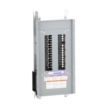 Panelboard interior, NQ, main lugs, 100A, Al bus, 30 pole spaces, 1 phase, 3 wire, 240VAC, 48VDC (Panelboard interior NQ) is a Schneider Electric product. Designed for reliable performance and long service life. Available across Iraq — contact us for pricing and delivery options.