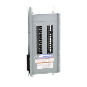 Panelboard interior, NQ, main lugs, 225A, Al bus, 30 pole spaces, 1 phase, 3 wire, 240VAC, 48VDC (Panelboard interior NQ) is a Schneider Electric product. Designed for reliable performance and long service life. Available across Iraq — contact us for pricing and delivery options.
