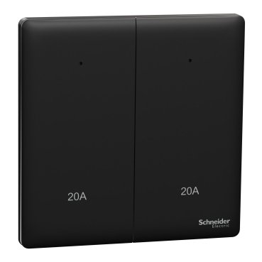 Switch, Unica X, 20A, 250V, 2 gangs, 2 pole, with LED, jet black (Switch Unica X) is a Schneider Electric product. Designed for reliable performance and long service life. Available across Iraq — contact us for pricing and delivery options.