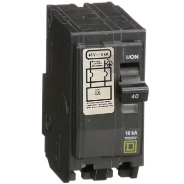 Mini circuit breaker, QO, 40A, 2 pole, 120/240VAC, 10kA, plug in, 48VDC rating (Mini circuit breaker QO) is a Schneider Electric product. Designed for reliable performance and long service life. Available across Iraq — contact us for pricing and delivery options.