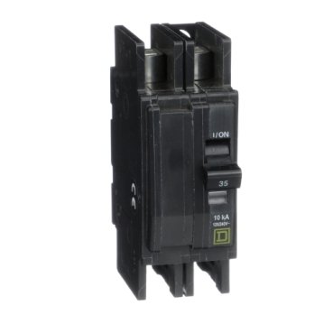 Mini circuit breaker, QOU, 35A, 2 pole, 120/240 VAC, 10kA, field reversible lugs (Mini circuit breaker QOU) is a Schneider Electric product. Designed for reliable performance and long service life. Available across Iraq — contact us for pricing and delivery options.