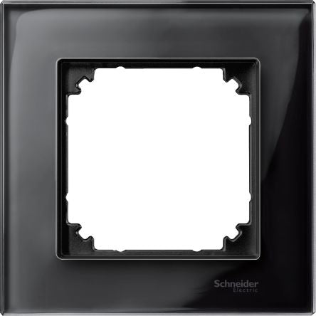 Schneider Electric M-Elegance glass Black 1 Gang Electrical Socket Indoor