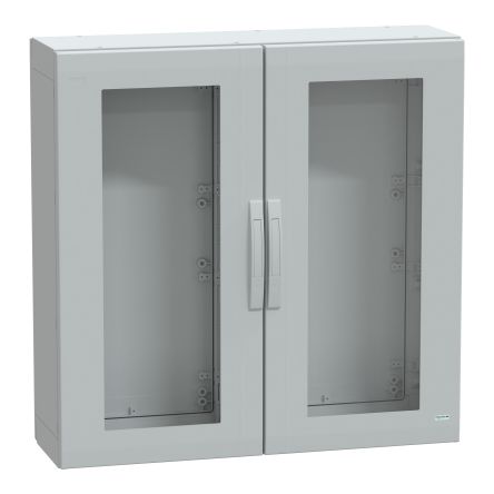 Schneider Electric Thalassa Series Fibreglass Reinforced Polyester 2-Door Floor Standing Enclosure, Transparent Door,