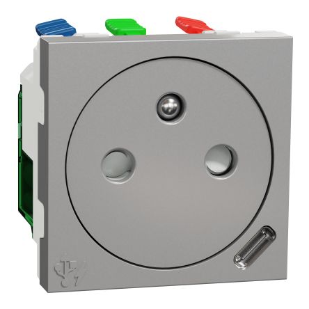 Schneider Electric Aluminium Cover Plate Socket Electrical Socket