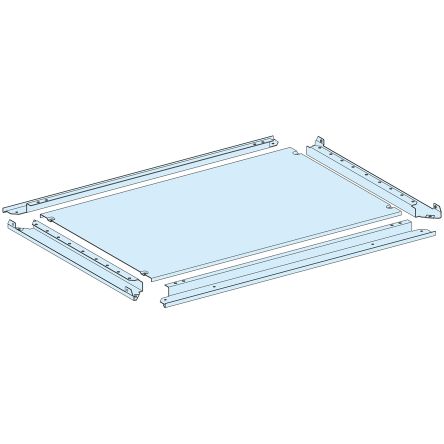 Schneider Electric LVS08 Series Sheet Steel Black RAL 9003 Plain, 600 mm H, 800mm W, 600 mm D, 600 mm L for Use with