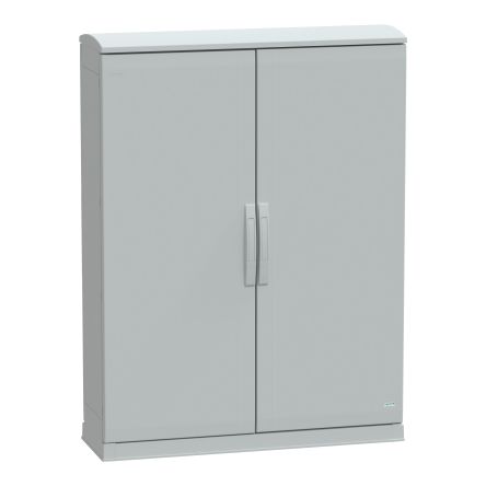 Schneider Electric Thalassa Series Fibreglass Reinforced Polyester 2-Door Floor Standing Enclosure, Opaque Door, IP44