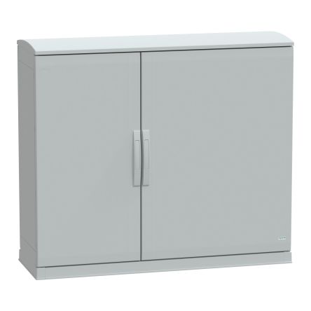 Schneider Electric Thalassa Series Fibreglass Reinforced Polyester 2-Door Floor Standing Enclosure, Opaque Door, IP44