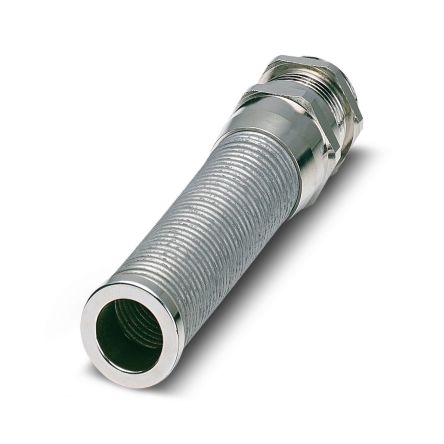 Phoenix Contact 14151 Series Brass Nickel Plated Brass Cable Gland, M32 Thread, 13 mm min., 21 mm max., IP69, IP68