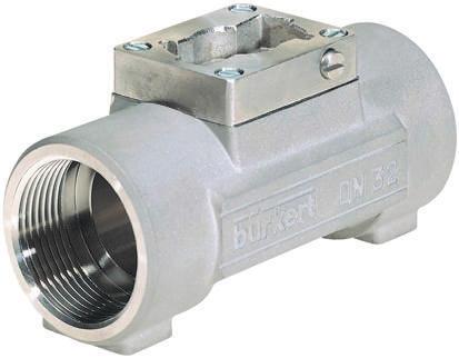 Burkert Plastic Pipe Fitting, Straight Adapter, Female G 1 in x Female G 1 in G