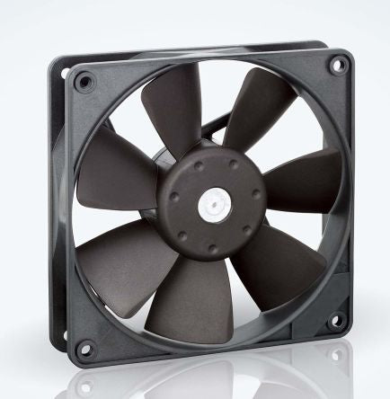 ebm-papst 4400 F Series Axial Fan, 24V dc, 170 m³/h, 5 W, IP20 119 mm 119mm 25 mm