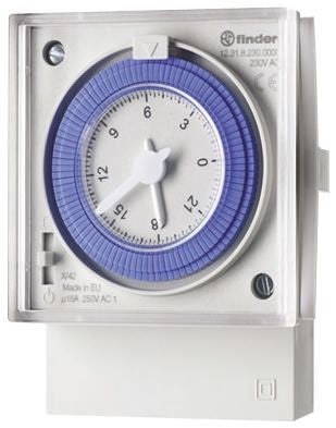 Finder Analogue 12 DIN Rail Time Switch 230V ac
