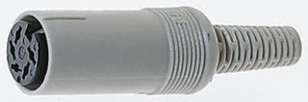 Hirschmann, MAK 8 Pole Straight Miniature DIN Socket, DIN 45326, 4A, 34V ac/dc IP30, Cable Female