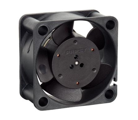 ebm-papst 400 Series Axial Fan, 5V dc, 10 m³/h, 900 mW, 180 mA Max 40 mm 40mm 20 mm