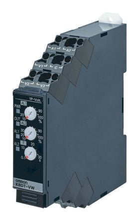 Omron Monitoring Relay, 1 Phase, SPST, DIN Rail, 0V ac 0 V ac