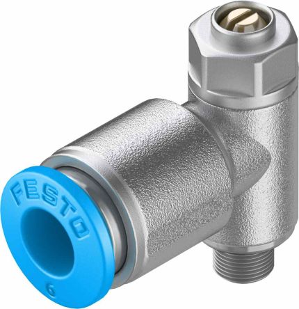 Festo GRLA Series Flow Controller Exhaust Valve, 193139, Inlet Male