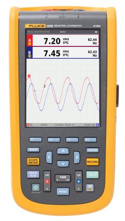Fluke 120B Series, 40 MHz Handheld Oscilloscope, 2 Channels