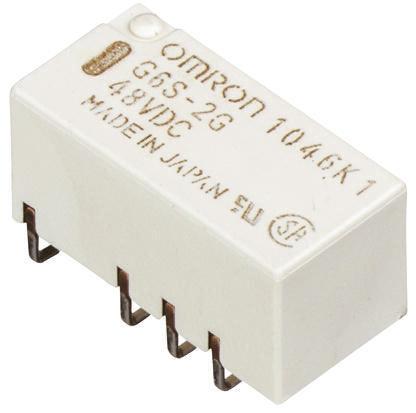 Omron Surface Signal Relay, 9V dc Coil, 2A, DPDT