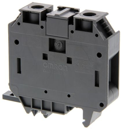 Omron XW5TS35111 XW5T Series DIN Rail Terminal Block Grey, 35mm², 1-Level, Screw