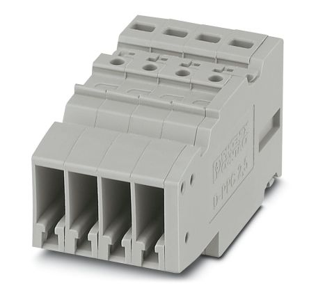 Phoenix Contact COMBI Series Non-Fused Terminal Block, 4-Way, 24A Push-in