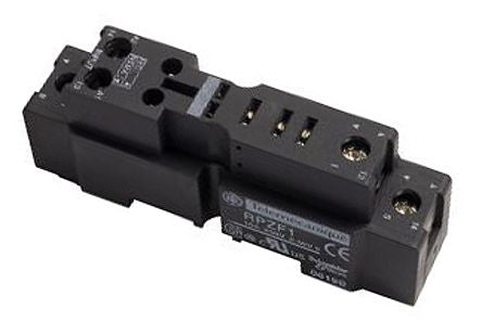 Schneider Electric Harmony Relay RP 5 Way 250V DIN Rail Relay Socket, for use with Plug-in Relay RPM (1CO) Series