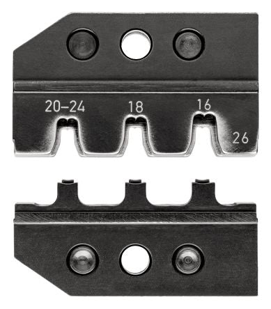 Knipex, Micro-Fit Crimp Die Set, Coaxial Type Crimp Die Black