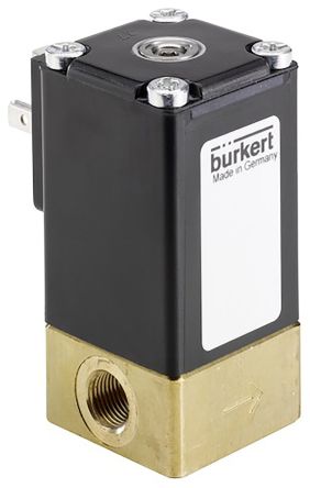 Burkert Proportional Solenoid Valve 239079, 2 Port, NC, 24V dc 6.35 mm, 6.35 mm