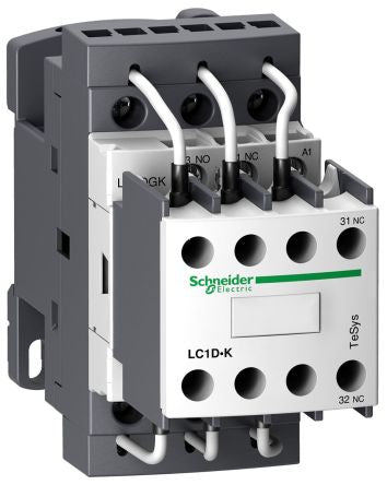 Schneider Electric LC1D Contactor, 230V ac Coil, 3-Pole, 21 A, 16 kW 240V, 3 NO, 690V ac