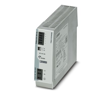 Phoenix Contact TRIO POWER Switched Mode DIN Rail Power Supply 240V ac AC Input 48V dc, 5 A Output DC 240 W