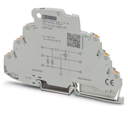 Phoenix Contact Surge Protector, 10 kA, DIN Rail