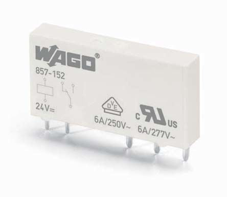 WAGO Power Relay, 230V ac/dc, 60 V ac/dc Coil, 6A Switching Current, SPDT