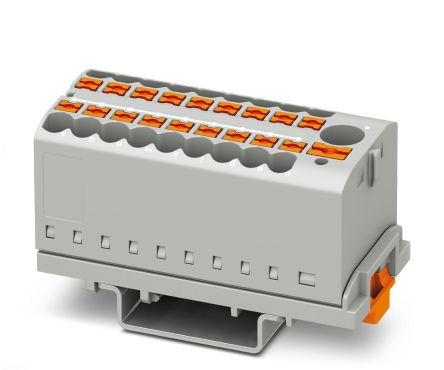 Phoenix Contact PTFIX Series Distribution Block, 19-Way, 41A